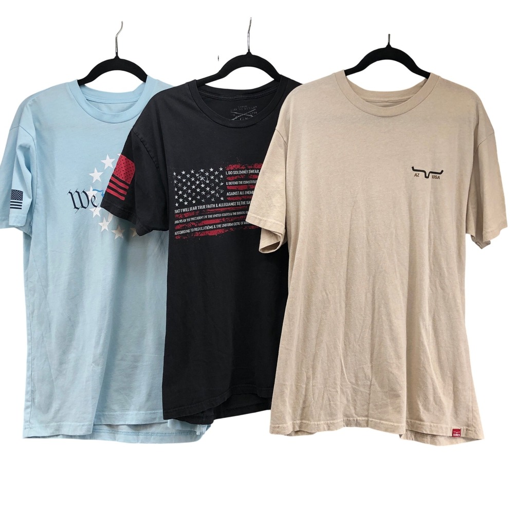 Grunt Style Kimes Ranch T Shirts Lot Mens Large Multi Color Graphic 3 Pack